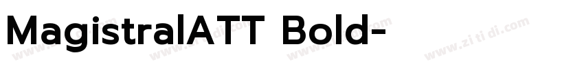 MagistralATT Bold字体转换